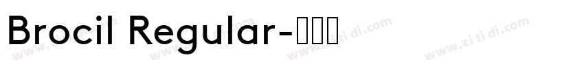 Brocil Regular字体转换